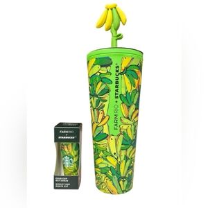 Starbucks Farm Rio Banana Tumbler & Cold Cup Keychain Set